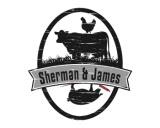https://www.logocontest.com/public/logoimage/1437104188Sherman and James-2 bw.png